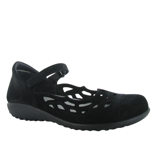 Women's Naot Agathis - Black Velvet Nubuck