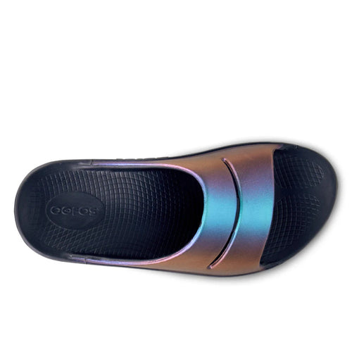 Women's OOFOS OOahh Slide Luxe - Midnight Spectre