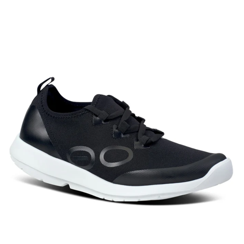 Women’s OOFOS OOmg Sport Low Shoe – White/Black