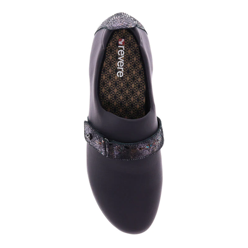 Women's Revere Genoa - Graphite/Black Metallic Python