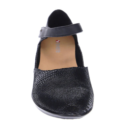 Women's Revere Osaka Mary Jane - Black Lizard