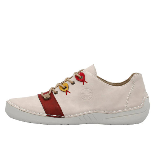 Women's Rieker Angela 10 - Rose/Rot/Camel/Honig/Fire