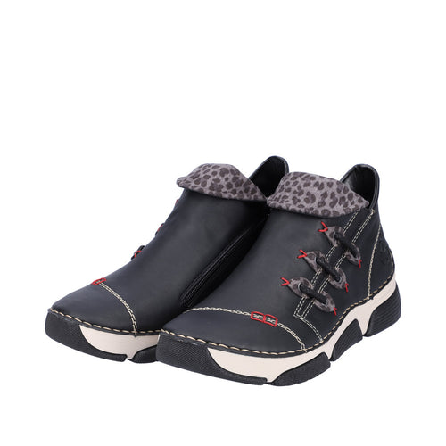 Women's Rieker Angela 83 - Schwarz/Leo Grey