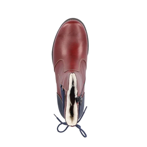 Women's Rieker Fee 92 Waterproof - Wine/Pazifik