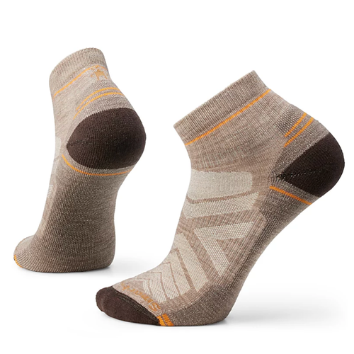 Men's Smartwool Hike Light Cushion Ankle Socks - Chestnut/Fossil