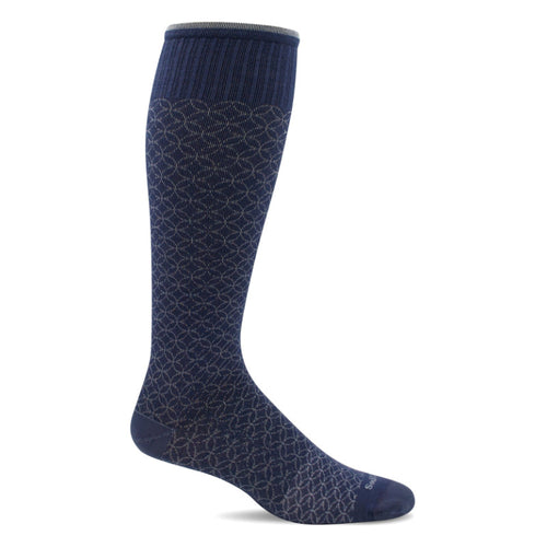 Women's Sockwell Featherweight Fancy Moderate Graduated Compression Socks - Denim