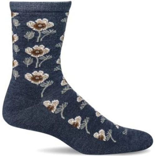 Women's Sockwell Poppy Essential Comfort Crew Socks – Denim