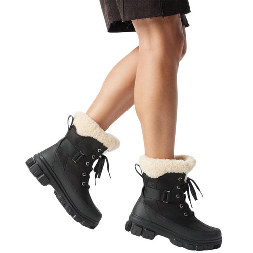 Women’s Sorel Tivoli V Parc Waterproof – Black/Sea Salt