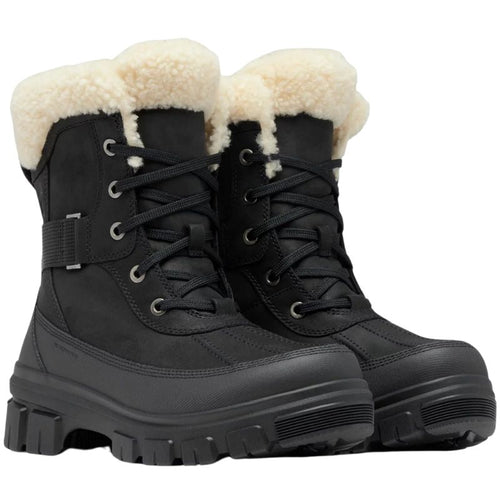 Women’s Sorel Tivoli V Parc Waterproof – Black/Sea Salt