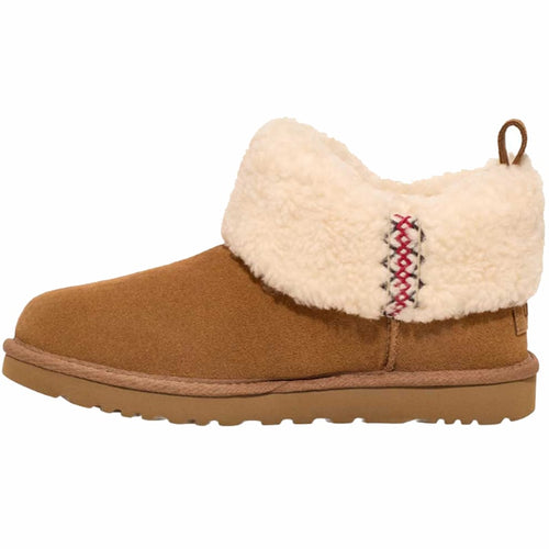 Women’s UGG Ultra Mini Braid Boot – Chestnut