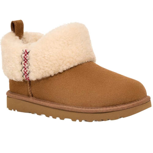 Women’s UGG Ultra Mini Braid Boot – Chestnut