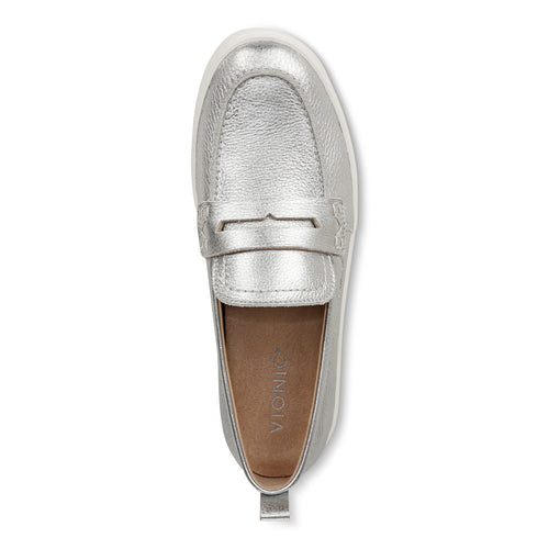 Women’s Vionic Uptown Loafer – Silver Leather
