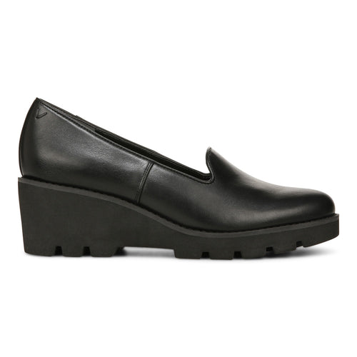 Women's Vionic Willa Wedge - Black Leather