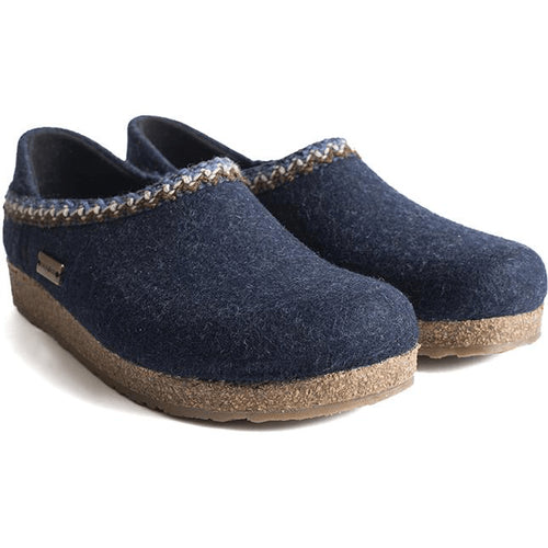 Women's Haflinger GZH Zigzag Clog - Captain's Blue