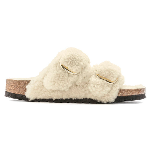 Women’s Birkenstock Arizona Big Buckle Shearling – Teddy Eggshell