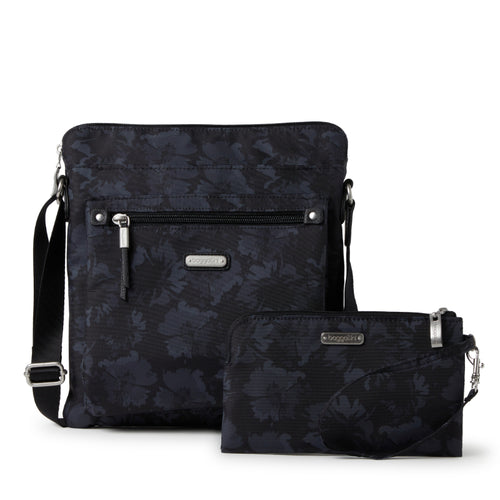Baggallini Go Bagg with Wristlet – Midnight Garden