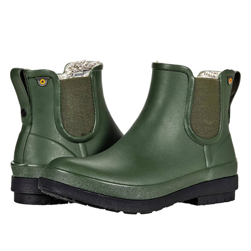 Women's Bogs Amanda Plush II Chelsea - Green Ash