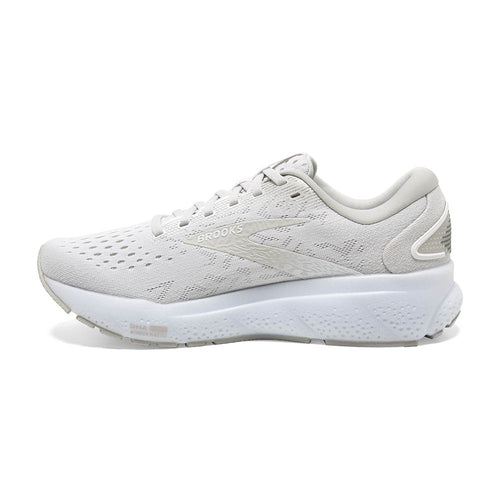 Women’s Brooks Ghost 16 – White/White/Grey