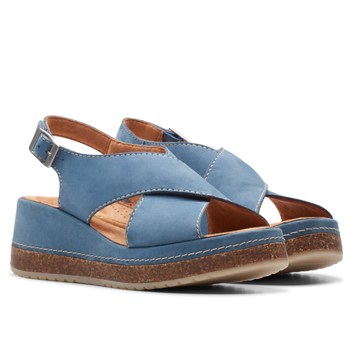 Women’s Clarks Kassanda Step – Blue Nubuck