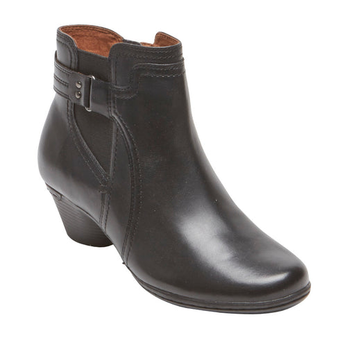 Women's Cobb Hill Laurel Bootie - Black Leather