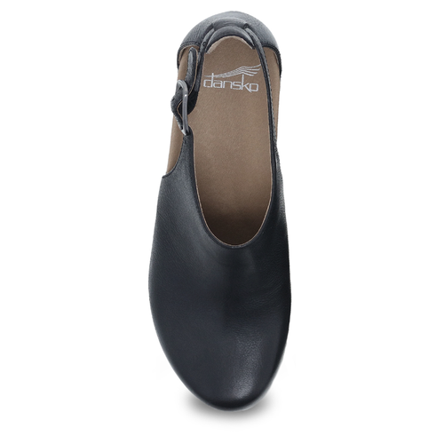 Women's Dansko Heeled Sassy - Black Milled Burnished