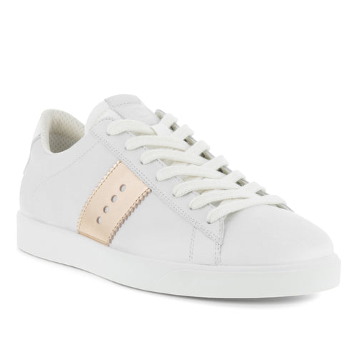 Women's ECCO Street Lite Retro - White/Bronze