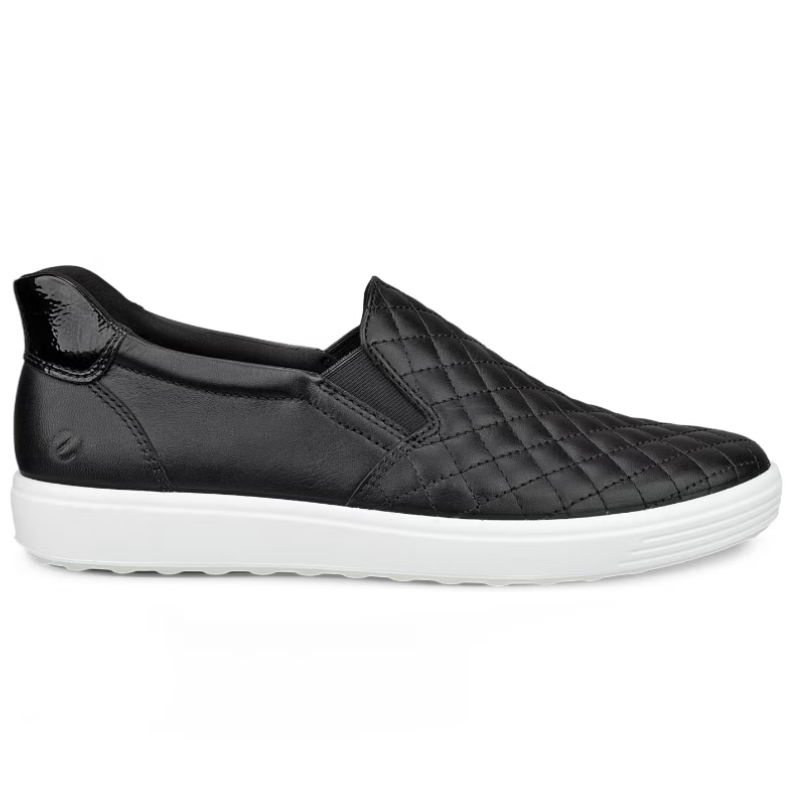 eko　1207 Women's ECCO Soft 7 Easy Slip-On - Black - Stan's Shoes