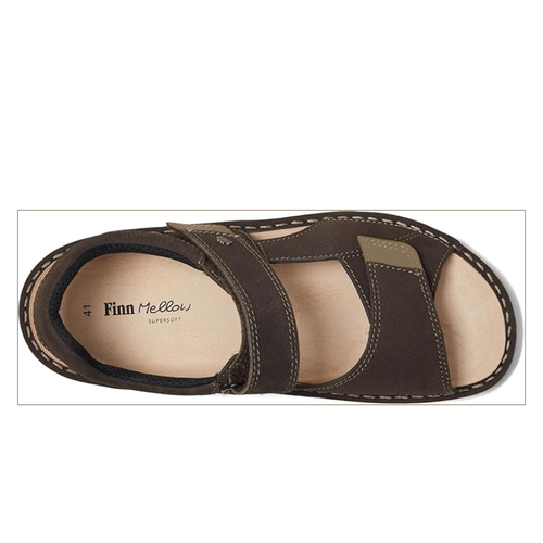 Men's Finn Comfort Skiathos - Dark Brown/Truff Grass