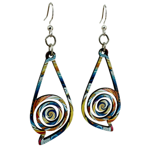 Green Tree Jewelry Lincoln Spiral Drop Earrings