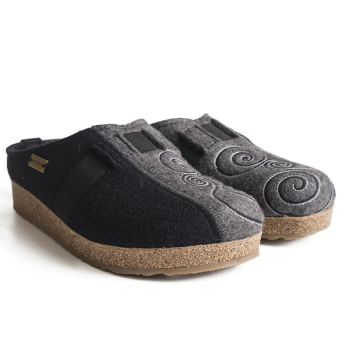 Women's Haflinger Magic Clog - Black/Grey