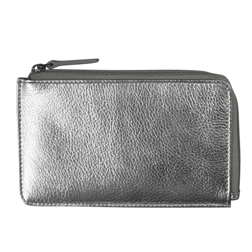 ili New York Flat Card Case - Silver/Light Gold