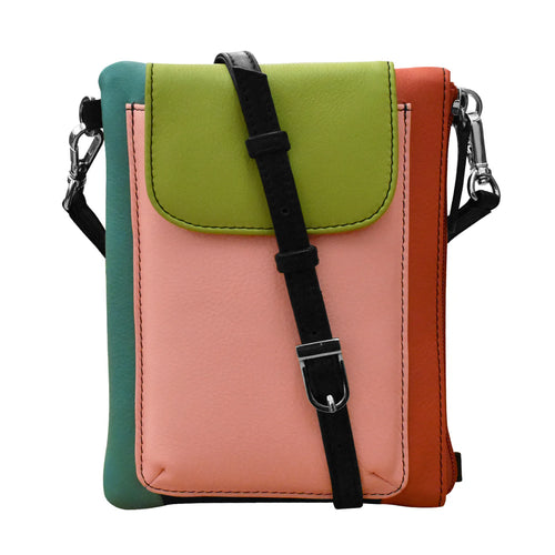 ili New York Two-Way Phone Bag - Peach Multi