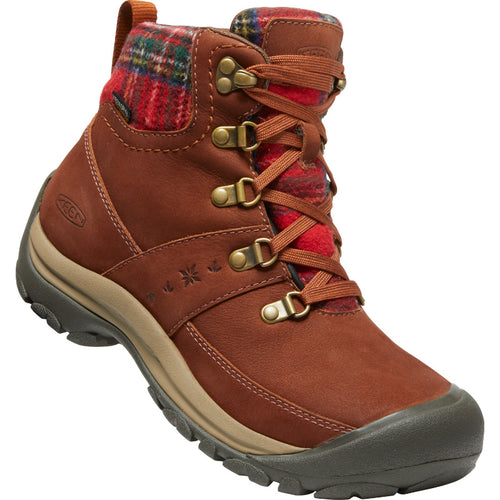 Women’s KEEN Kaci III Waterproof – Tortoise Shell/Red Plaid