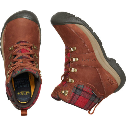 Women’s KEEN Kaci III Waterproof – Tortoise Shell/Red Plaid
