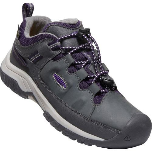 Kid's KEEN Targhee Low Waterproof Hiking Shoe (Youth Sizes 1-7) – Magnet/Tillandsia Purple