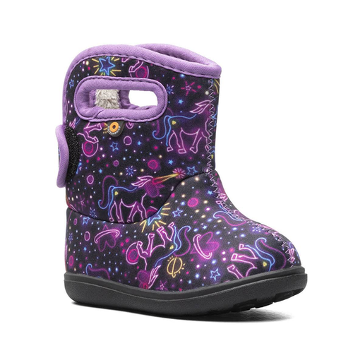 Kids' Baby Bogs II Neon Unicorn - Baby/Toddler Sizing - Black