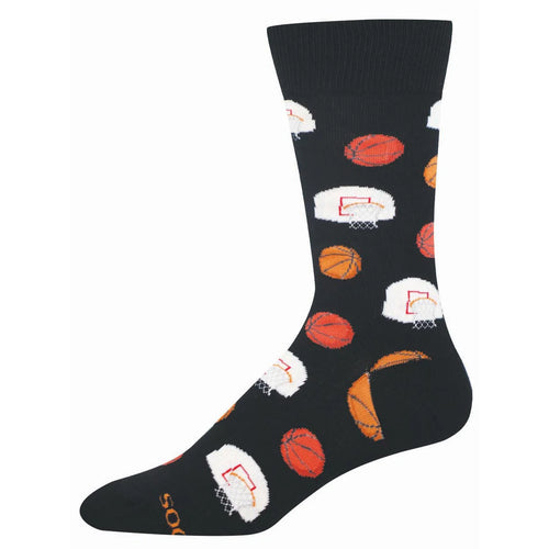 Men's Socksmith Shooting Hoops Cotton Crew Socks