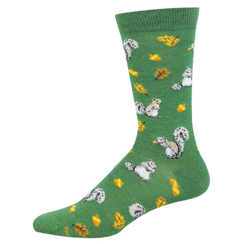 Men's Socksmith Squirrels in the Forest Bamboo Crew Socks