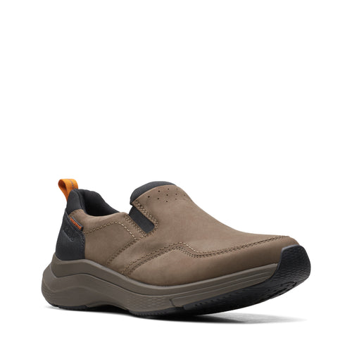 Men’s Clarks Wave 2.0 Edge Moc Waterproof – Dark Taupe