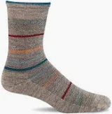 Men's Sockwell Herringbone Stripe Essential Comfort Socks - Light Grey