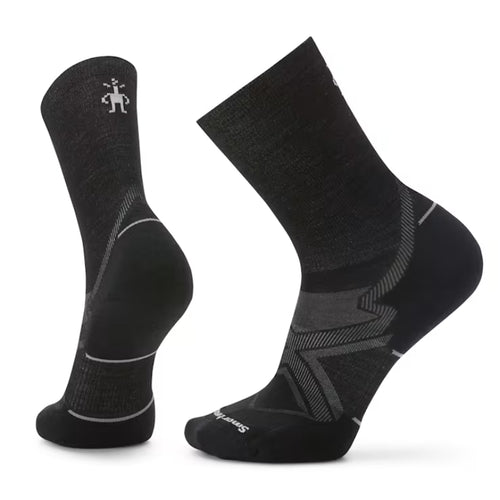 Men's Smartwool Run Cold Weather Targeted Cushion Crew Socks - Black
