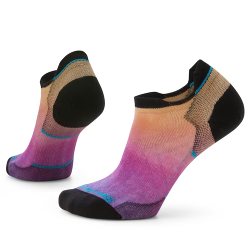 Women's Smartwool Run Zero Cushion Low Ankle Socks – Tandoori Orange Ombre