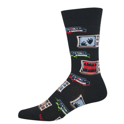 Men's Socksmith 31 Days of Halloween Cotton Crew Socks – Black