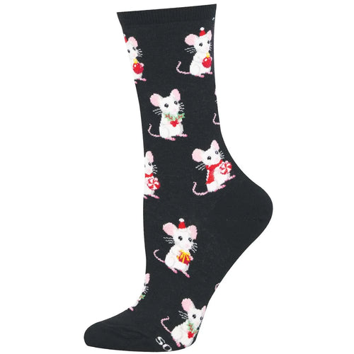Women's Socksmith Christ Mice Cotton Crew Socks