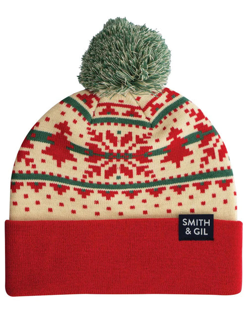Socksmith Fair Isle Xmas Beanie - Ivory
