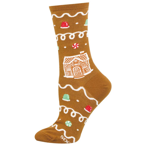 Women's Socksmith Gingerbread Cotton Crew Socks
