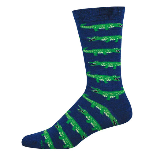 Men's Socksmith Later Gator Bamboo Socks - Navy
