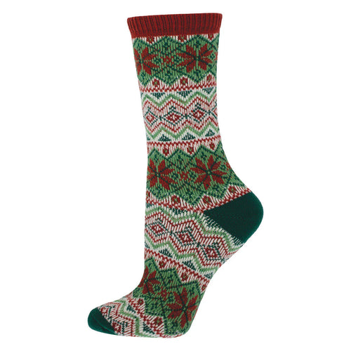 Women's Socksmith Pray For Snow Sweater Socks - Green