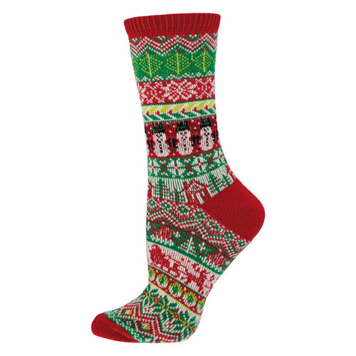 Women's Socksmith Tis The Season Sweater Socks - Red/Green