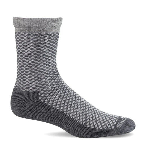 Women's Sockwell Pebble Essential Comfort Crew Sock – Charcoal